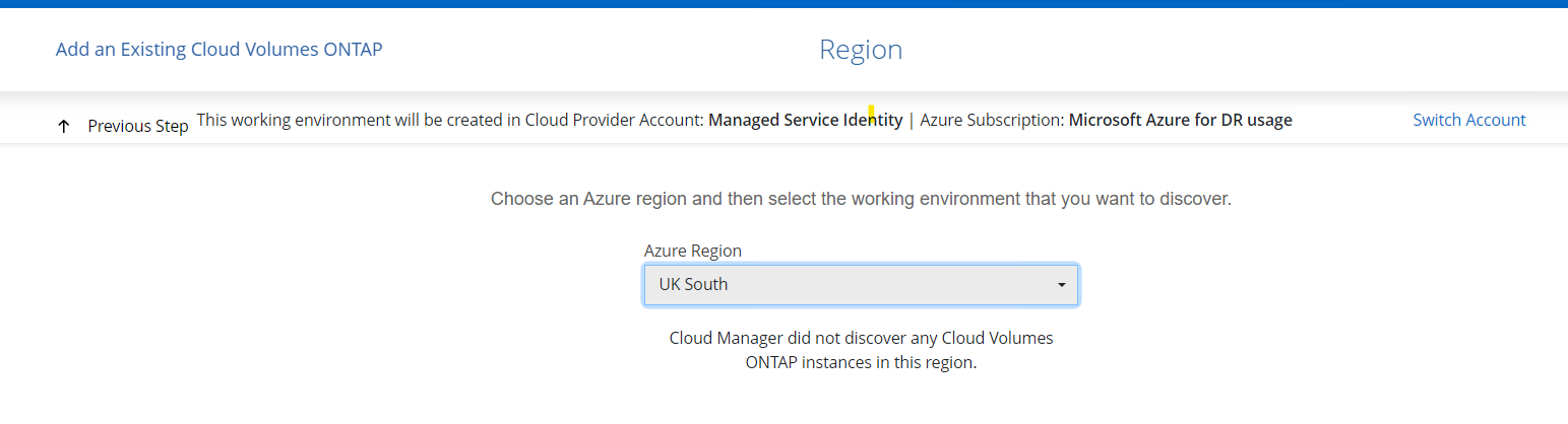 Unable to discover CVO in BlueXP