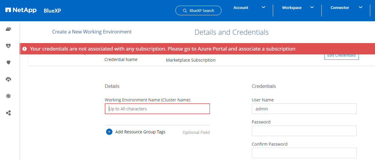 Please go to Azure Portal and associate a subscription Please go to Azure Portal and associate a subscription